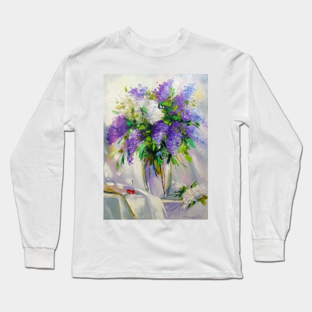 Bouquet of lilac Long Sleeve T-Shirt by OLHADARCHUKART